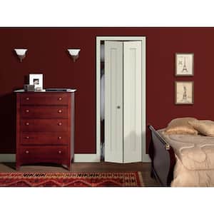 24 in. x 80 in. Madison Vanilla Painted Smooth Molded Composite Closet Bi-fold Door