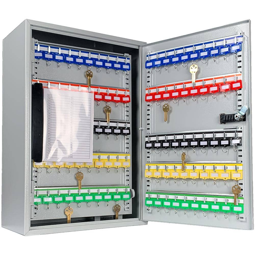 Gray Steel Combination Lock Key Cabinet for 300 Keys