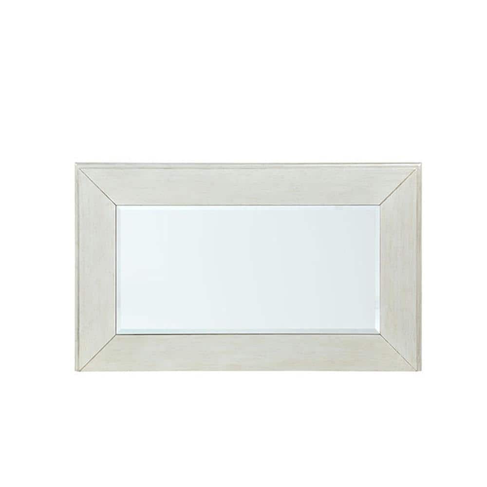 Elegant Silver Mirrored 2-Drawer Nightstand with Geometric Trim