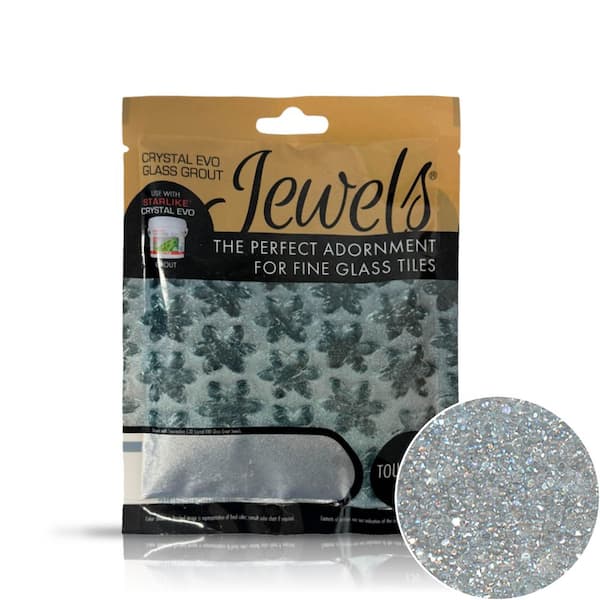Crystal Glass Grout Jewels Tourmaline 75 grams (1-Pack)