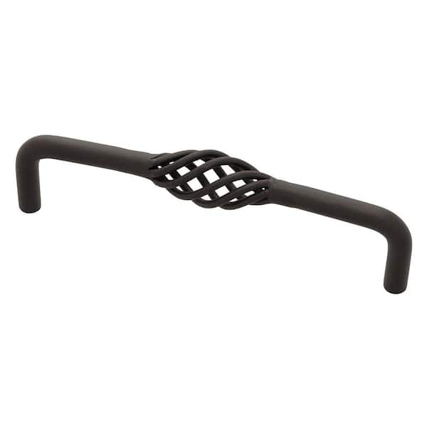 Liberty Bird Cage 51/16 in. (128 mm) Matte Black Drawer Pull