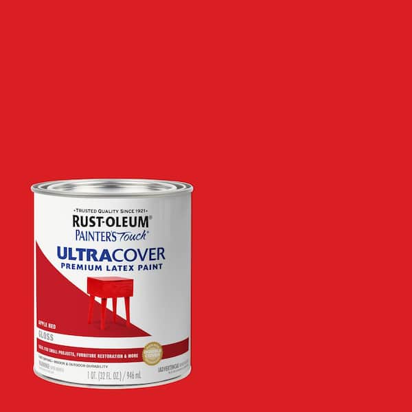 32 oz. Ultra Cover Gloss Apple Red General Purpose Paint