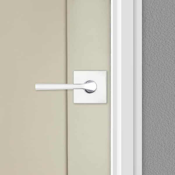 Lisbon Polished Chrome Square Passage Hall/Closet Door Lever Lisbon Polished Chrome Square Passage Hall/Closet Door Lever