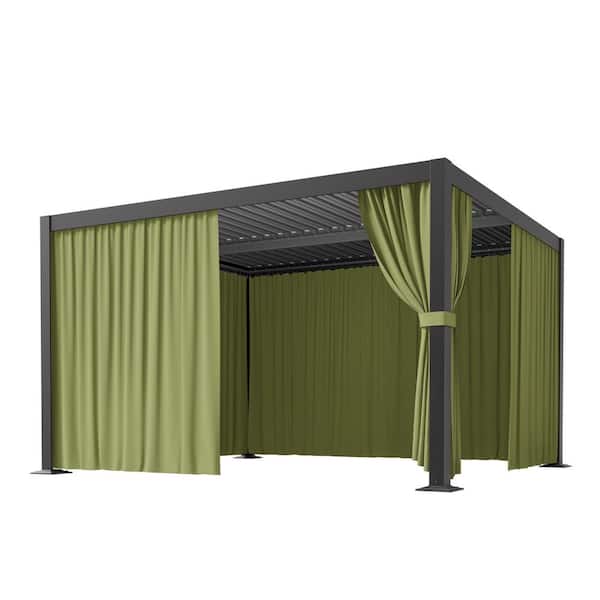 WNP 10 ft. x 12 ft. Universal Outdoor Privacy Curtains, Gazebo