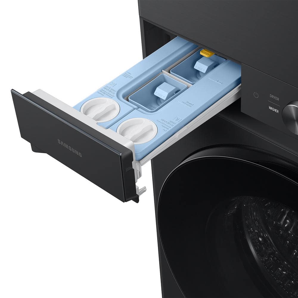 Brushed Black 4.6 cu. ft. Electric Washer and 7.6 cu. ft. Dryer Set