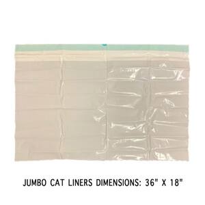 36 in. x 18 in. X-Large Heavy-Duty Cat Litter Box Pan Liners (7 Liners-Box)
