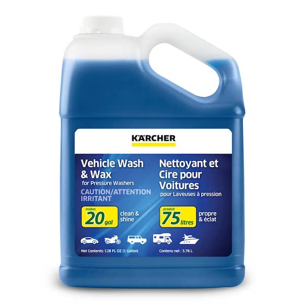 Karcher 1 Gal. Car Wash & Wax Pressure Washer Cleaning Detergent Soap Concentrate