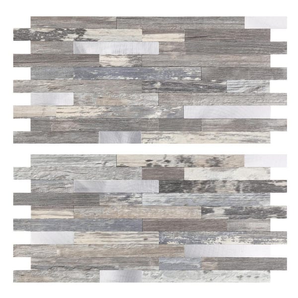 Yipscazo Marble Collection 6 in. x 12 in. PVC Peel and Stick Tile (10 sq. ft. /20-Pack)