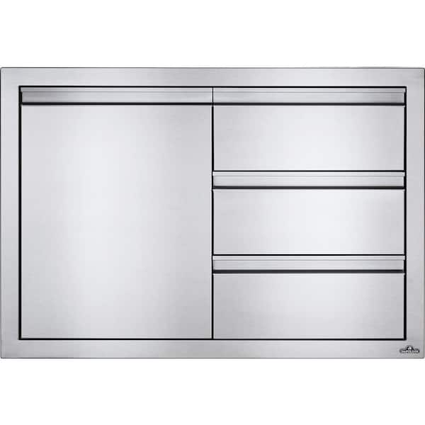 36 in. X 24 in. Single Door and Triple Drawer Combo (Product Size 27.25 x 39.50 x 23.50)