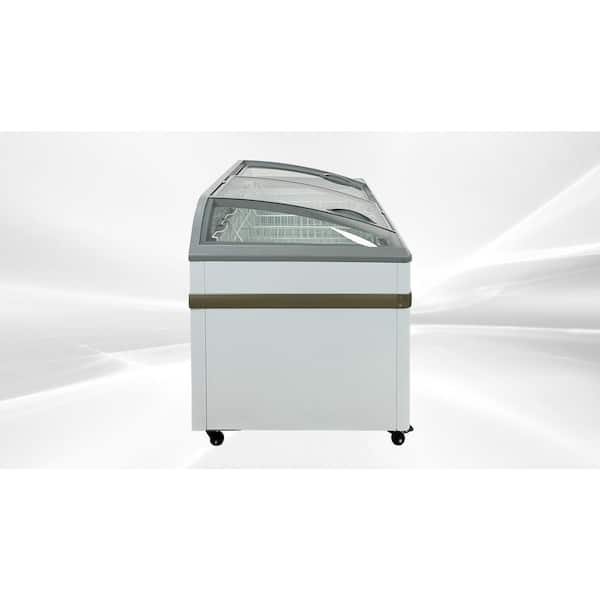 65 in. W 22 cu.ft. NSF Manual Defrost Commercial Supermarket / Grocery Display Chest Freezer showcase in White