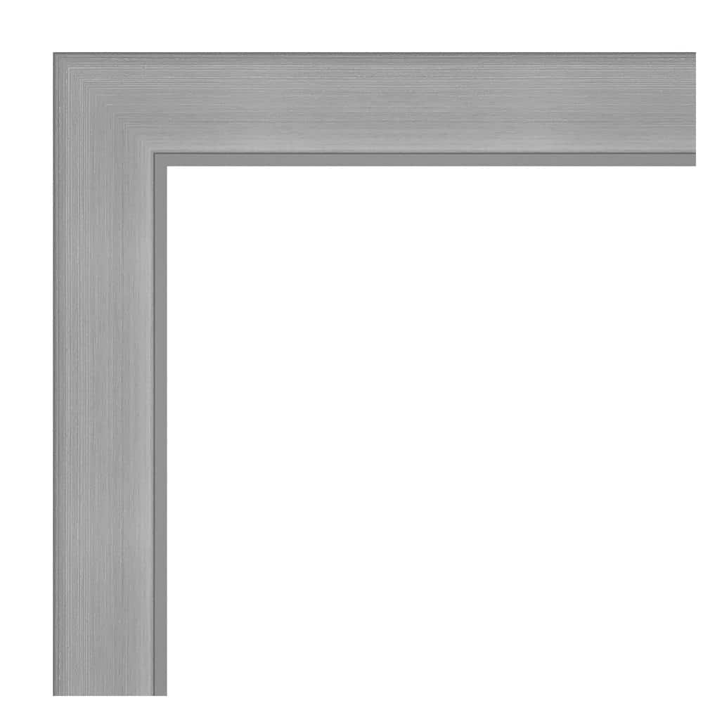 Vista Brushed Nickel Rectangular Bathroom Vanity Mirror
