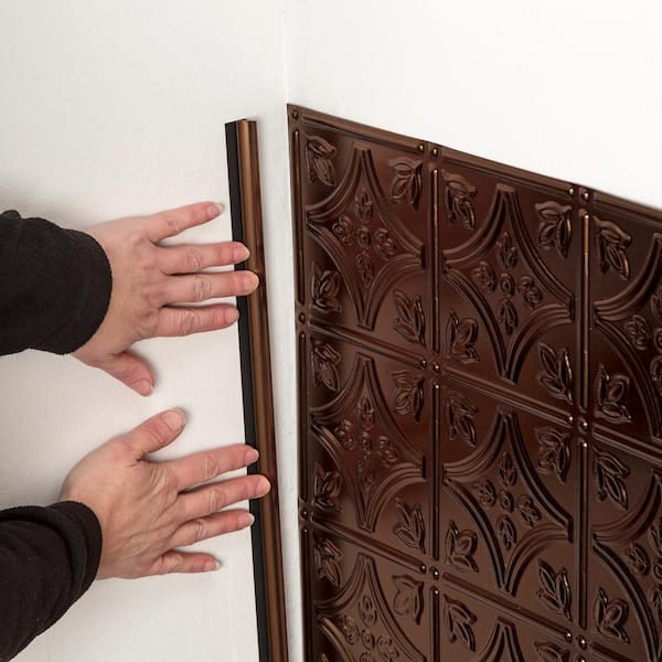 Fasade® Antique Bronze Backsplash Accessory Kit - 9 Piece