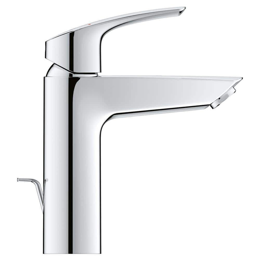 Chrome Single-Handle Bathroom Faucet with Drain Assembly