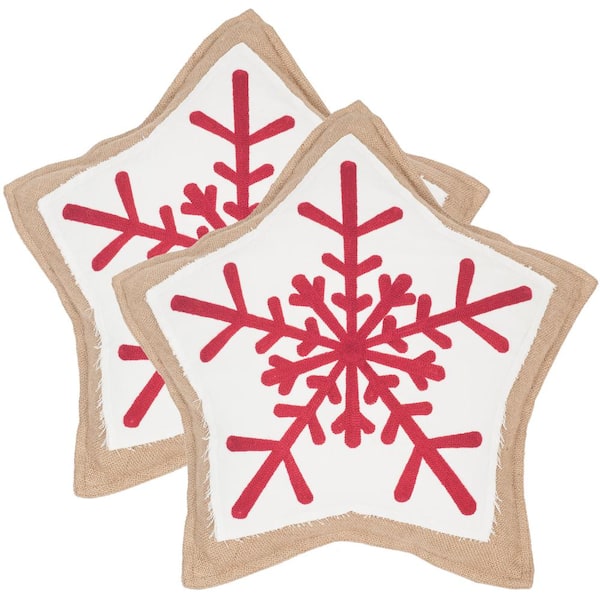 Safavieh Snowflake Cookie Seasonal Chic Pillow (2-Pack)