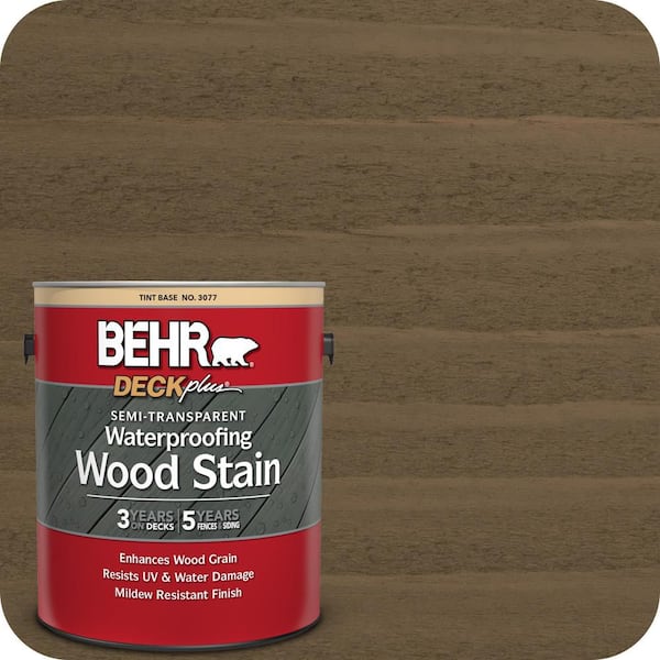 1 gal. #ST-137 Drift Gray Semi-Transparent Waterproofing Exterior Wood Stain