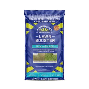 35 lbs. Sun and Shade Lawn Booster with Smart Seed, Fertilizer and Soil Enhancers