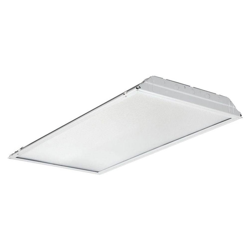 Lithonia Lighting GTL 1-Light Contractor Lensed Troffer LED Semi Flush Mount