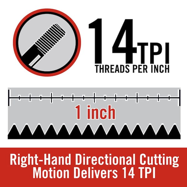 RIDGID 3/4 in. 00-R Manual Ratchet NPT Pipe Threading Right Hand