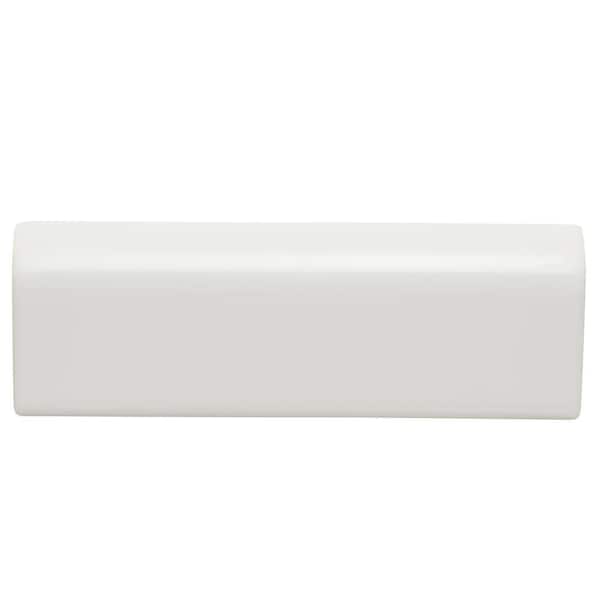 Daltile Restore Bright White 2 in. x 6 in. Ceramic Radius Bullnose Wall Tile (2.4 sq. ft./Case)