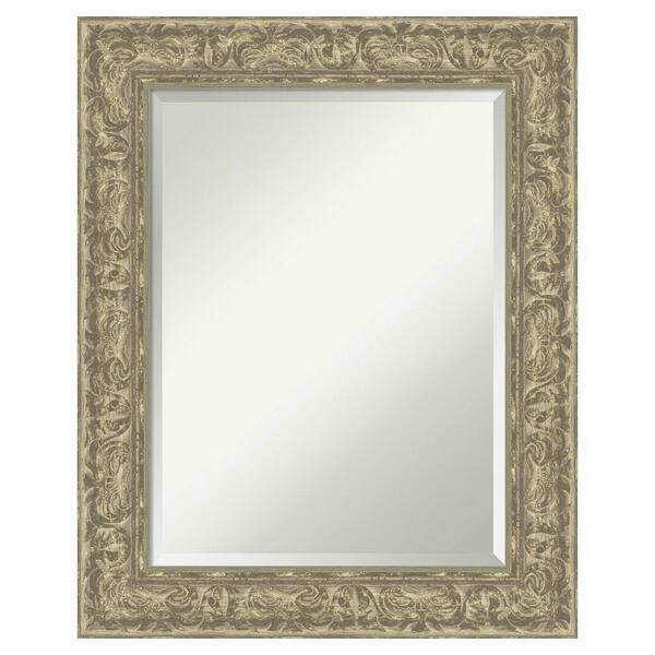 Amanti Art Luxe Antique Silver 24.75 in. x 30.75 in. Beveled