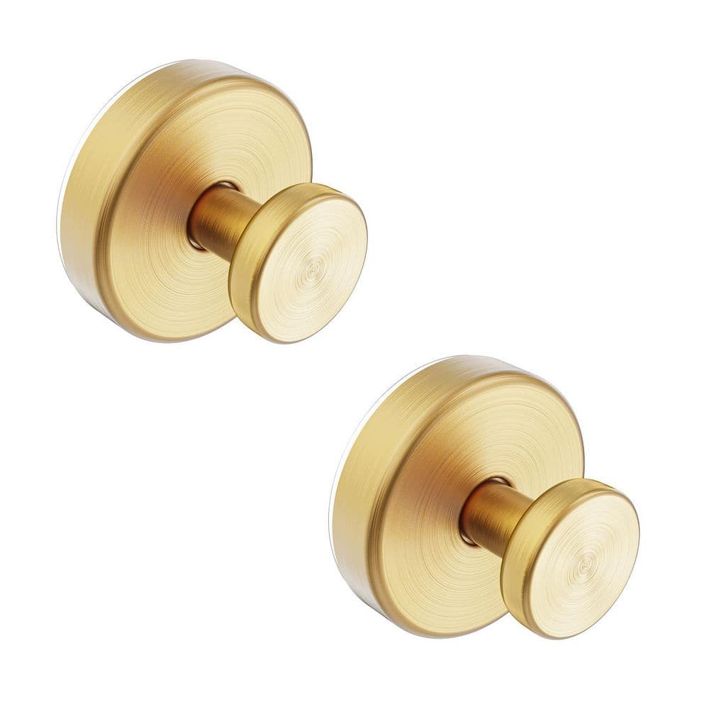Stainless Steel Suction Cup Robe and Towel Hook, Gold Finish, 2 Pack for Smooth Bathroom Surfaces price history on PriceWatchPro