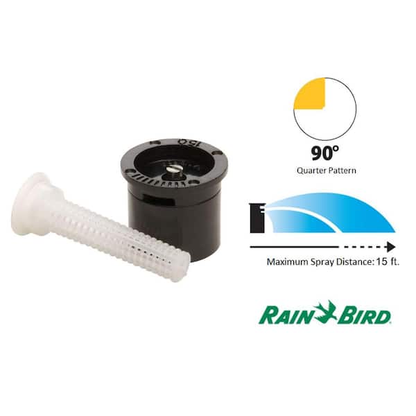 Matched Precipitation Rate Sprinkler Nozzle, Quarter Circle Pattern, Adjustable 11-15 ft.