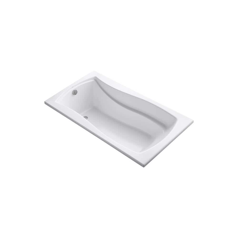 Mariposa 66 in. x 36 in. Rectangular Soaking Bathtub with Reversible Drain 
