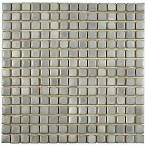 Hudson Edge Grey Eye 12-3/8 in. x 12-3/8 in. Porcelain Mosaic Tile (10.9 sq. ft./Case)