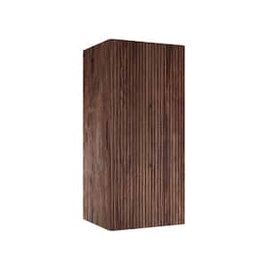 14 in. W x 12 in. D x 30 in. H Brown Walnut Linen Cabinet