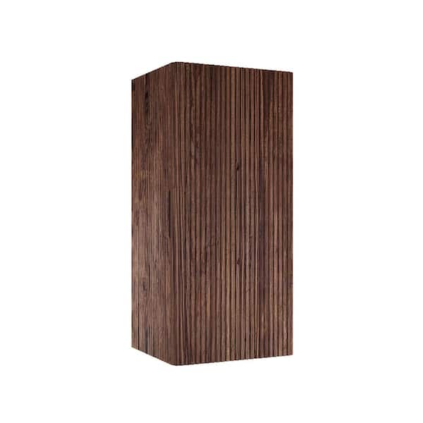 Fresca 17.75-in x 59-in x 12-in Walnut Freestanding Linen Cabinet