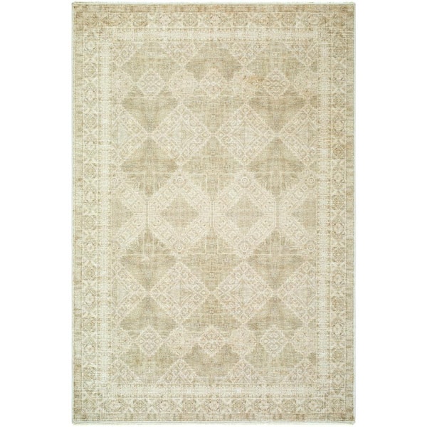 Livabliss Galey Alix x Livabliss Fetscher IV Vintage Damask Area Rug, 5' x 7'6 in. (5' x 8'), Tan/Brown