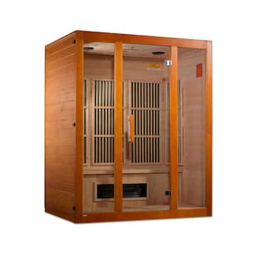 Maxxus Alpine Lifesauna 3-Person Upgraded Infrared Sauna with 7 Dual Tech Infrared Heaters and Chromotherapy MX-J306-02S HD2