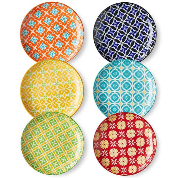 6-Inch Ceramic Dessert Plates Set of 6 for Desserts Pastries Fruits - Dishwasher and Microwave Safe Today