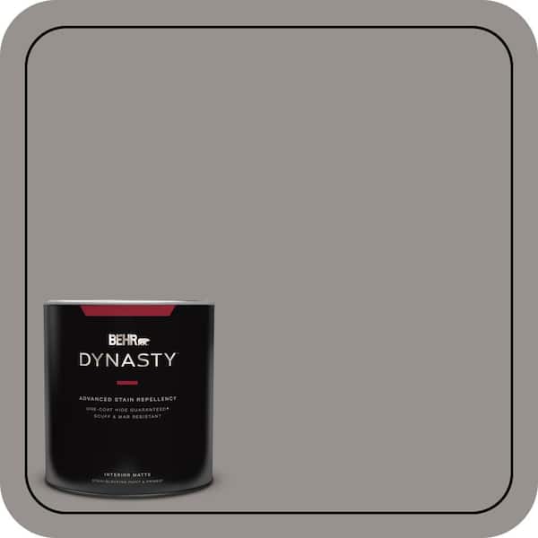 BEHR DYNASTY 1 Qt. #PPU18-16 Elephant Skin One-Coat Hide Matte Interior Stain-Blocking Paint & Primer