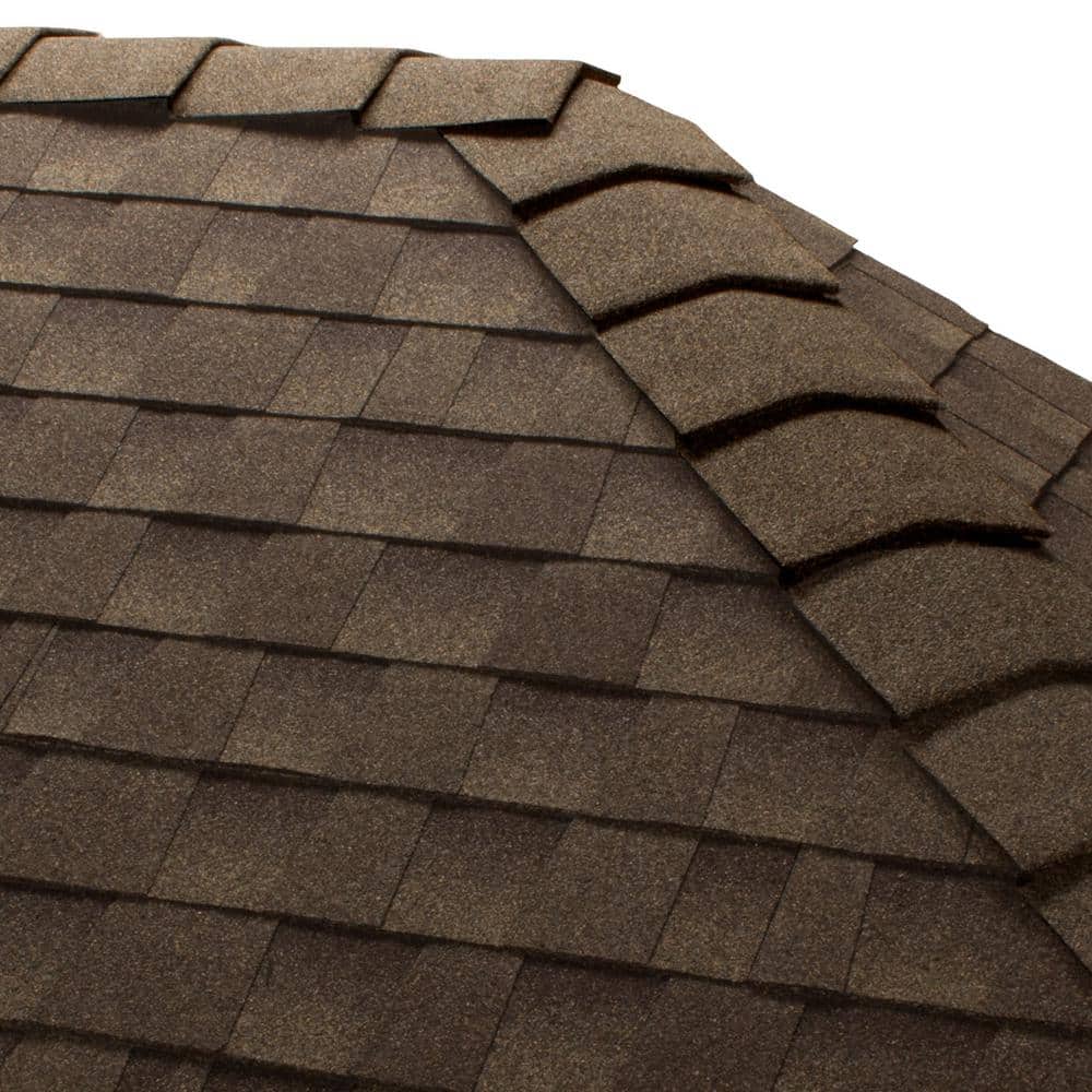 GAF TimberCrest 10 in. width Sagewood Bullnose Hip and Ridge