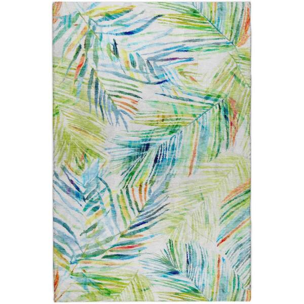 Dream Shag Premium Machine Washable Abstract ADS199 Multi 8 ft. x 10 ft. Area Rug