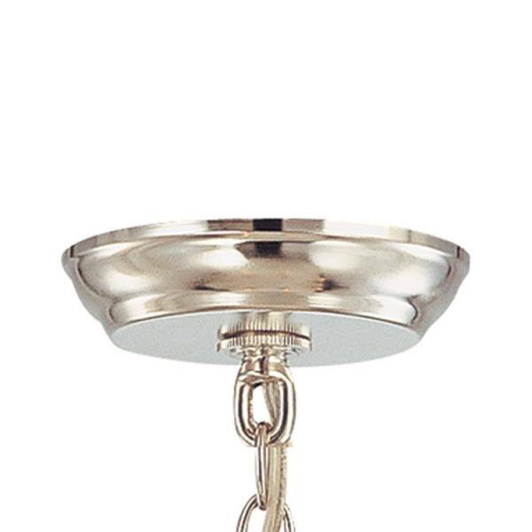 Hampton 8-Light Polished Chrome Chandelier with Silk Drum Shade