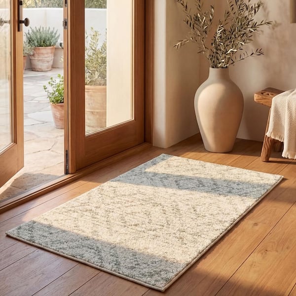 SAFAVIEH Adirondack 3 ft. x 5 ft. Ivory/Green Multi-Diamonds Area