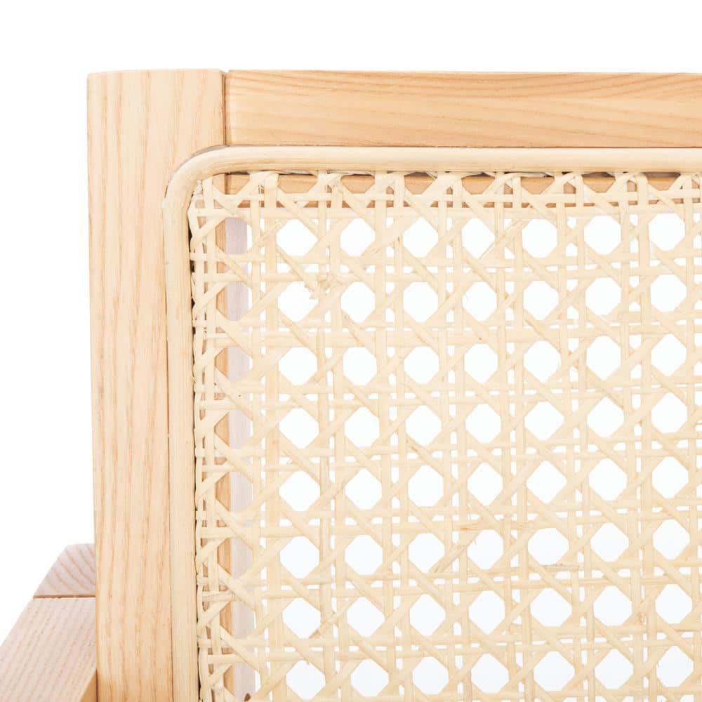 Coastal Comfort Natural Rattan 23" Glider Rocking Chair
