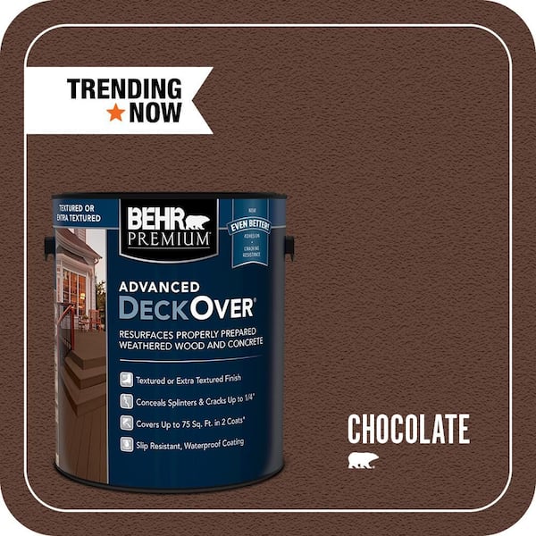 1 gal. #SC-129 Chocolate Textured Solid Color Exterior Wood and Concrete Coating