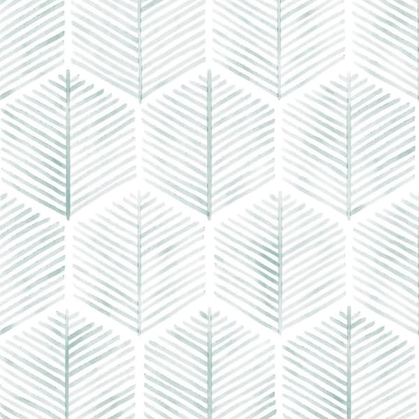 Jeedeson 2-Pack Green Leaves Vinyl Peel & Stick Wallpaper Roll, Water Resistant Contact Paper for Bathroom (Covers 28.74 sq. ft.)