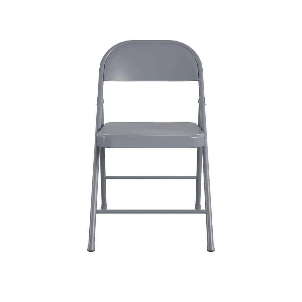 TUBULAR STEEL FOLDING CHAIR グレー2脚 TUBULAR STEEL FOLDING CHAIR | Metal Products,Chair, Stool