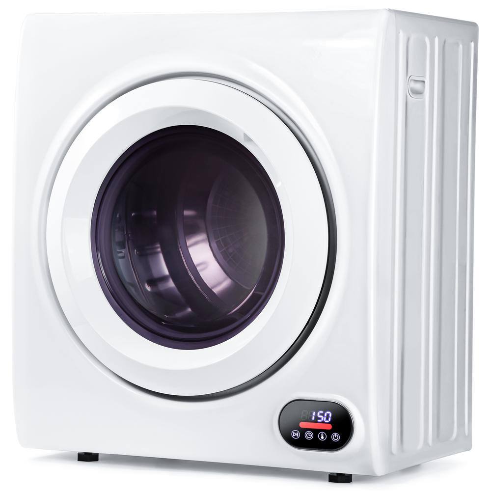 Vibekio 2.6 cu. ft. vented Front Load Stackable Compact Electric Dryer in White