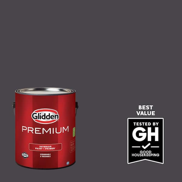 Glidden Premium 1-gal. Blackhearth PPG1003-7 Flat Interior Latex Paint