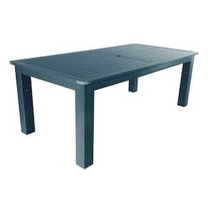 Nantucket Blue 42 in. x 84 in. Rectangular Recycled Plastic Outdoor Dining Table