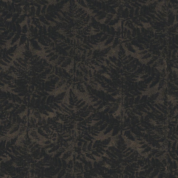 The Wallpaper Company 56 sq. ft. Black Modern Fern Repeat Creating a Textured Background Wallpaper