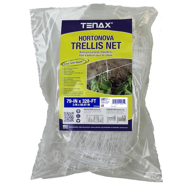 79 in. x 328 ft. White Hortonova Plant Trellis Net