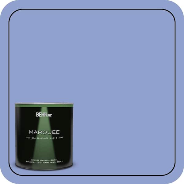 BEHR MARQUEE 1 qt. #600B-4 Pageant Song Semi-Gloss Enamel Exterior Paint & Primer