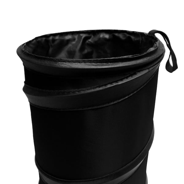 FH Group E-Z Travel 6.3 in. x 8.3 in. Small Collapsible Waterproof Trash  Can DMFH1120BLACK - The Home Depot