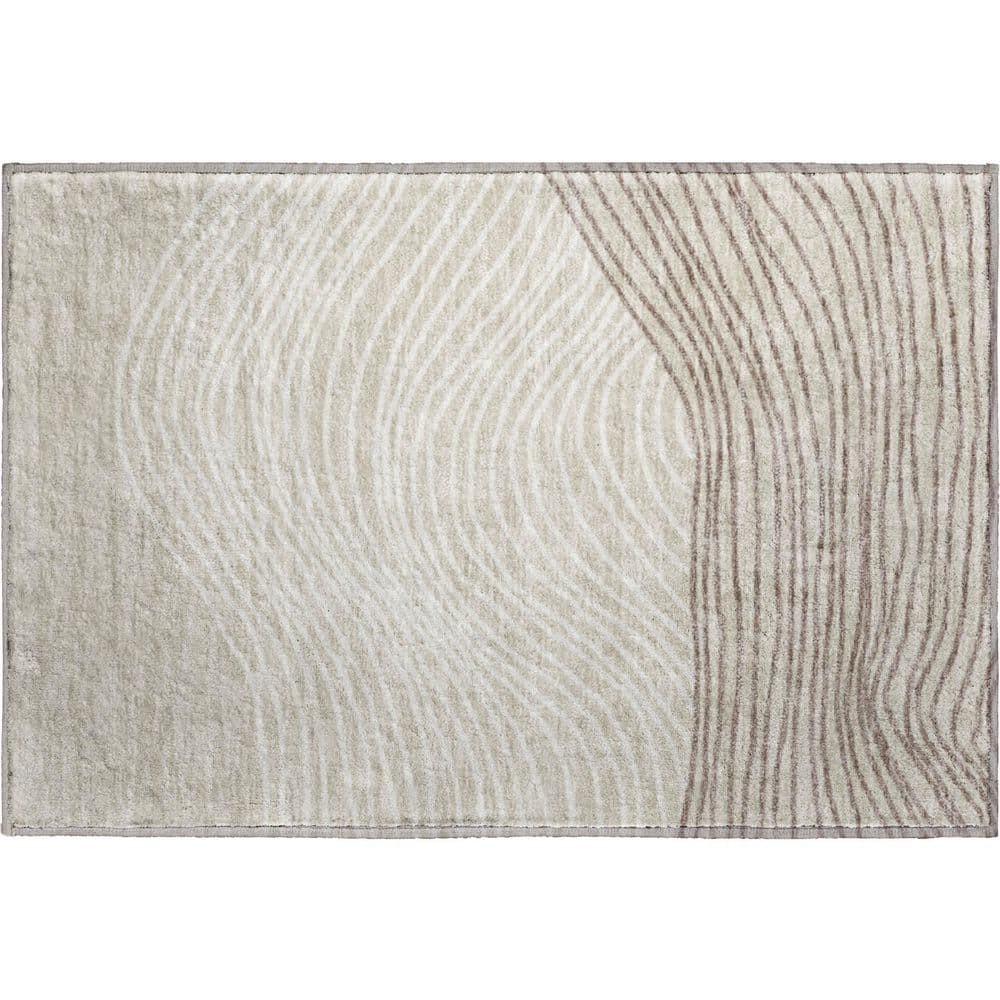 Mayfield Premium Machine Washable Abstract AMF2350 Beige 2 ft. x 3 ft. Accent Rug price history on PriceWatchPro
